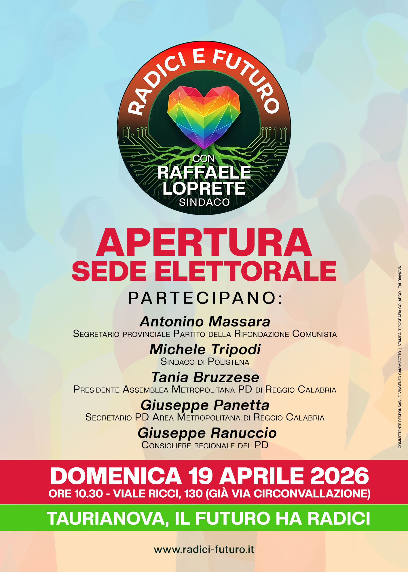 Taurianova, domenica l’inaugurazione della sede elettorale di “Radici e Futuro”